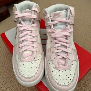 Nike dunk high pastel pink shoes size 7